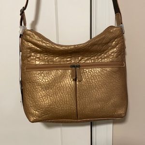 NWT Jack Georges Lmt Ed Uptown Hobo Bag, bronze